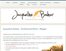 Tablet Screenshot of jacquelinebodnar.com